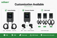 Nouvelle borne de recharge murale pour véhicules électriques 14 kW AC Type 2 OCPP 1.6 32A monophasée IP54 pour maison et parking