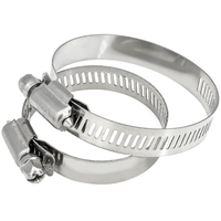 Collier de serrage réglable en acier inoxydable Fujinrui pour conduit d'air, avec libération rapide, finition zinc, à vis sans fin, garantie 3 ans
