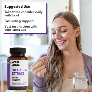 Capsules d'Eucalyptus à base de plantes, sans alcool, haute puissance 800 mg, marque privée, sans gluten, pour améliorer l'immunité - Product Image 3