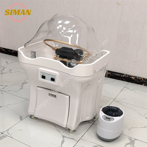 Bac à <span class=keywords><strong>shampoing</strong></span> de luxe japonais Siman avec bassin en ABS, chauffe-eau, réservoir d'eau de 50 L et réservoir d'eaux usées de 25 L pour soin du cuir chevelu - Product Image 2