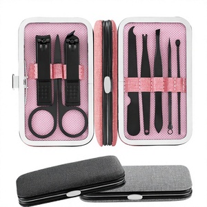 12 in 1 Stainless Steel <b>Manicure</b> Pedicure <b>Kit</b> with Nail Clippers File Tools in Black Case Portable for Adults Classic Style - Product Image 6