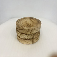 Base de table ronde en bois massif sculpté, écologique et durable, pour la maison, le bureau et l'hôtellerie