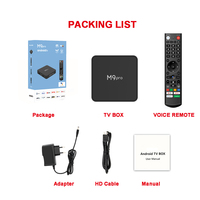 Nuevo TV Box M9 Pro ATV Android 11 Amlogic S905x4 Quad Core 5G Wifi 4k 4GB 64GB Smart TV Android Box con Control Remoto por Voz BT Grande