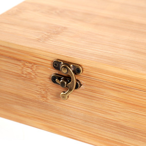 Suministro directo de fábrica: Cajas de almacenamiento de bambú, cajas para joyas, cajas de regalo de bambú con cierres, sencillas y - Product Image 1