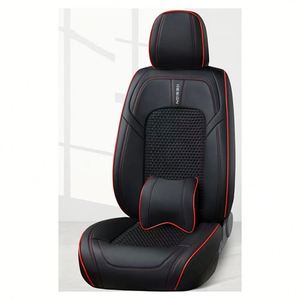 Housse de siège de voiture en cuir Nappa tendance Marcan, ensemble complet universel, décoration extérieure de voiture tout compris, toutes saisons 1 - Product Image 5