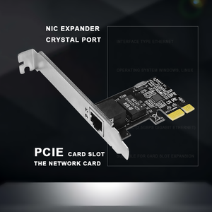 Controlador de interfaz de red <span class=keywords><strong>Pci</strong></span>-e Nic, tarjeta Lan de red Express <span class=keywords><strong>Pci</strong></span>, Gigabit, Ethernet, Rj45, 10/100/1000m - Product Image 2
