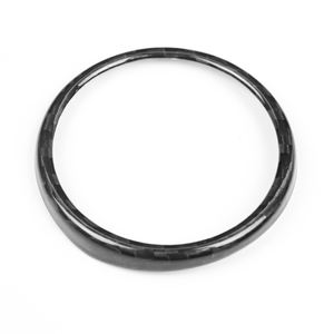 Caja circular pequeña Shasha Carbon Gear, accesorios interiores de fibra de carbono Real para <span class=keywords><strong>Fiat</strong></span> Abarth 500 - Product Image 3