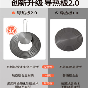 Placa conductora de calor desmontable Totk para estufas de gas, base de olla antideslizante, diseño duradero para uso doméstico - Product Image 5