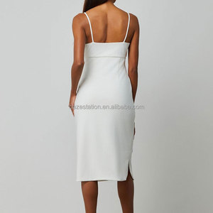 Premium Boutique di abbigliamento personalizzato di alta qualità sartoriale da <span class=keywords><strong>donna</strong></span> senza maniche Midi aderente strass con perline di diamanti - Product Image 3
