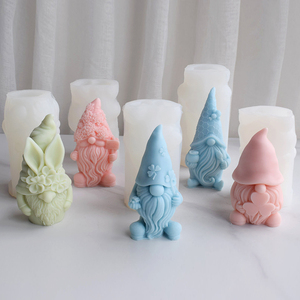 Silicone Soap <b>Mold</b> Christmas Santa Claus DIY Craft Art Handmade Soap <b>Candle</b> Wax Reusable Non-stick Heat Resistant Eco-Friendly - Product Image 1