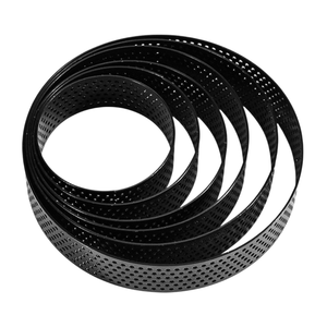 Anillos Redondos Perforados Antiadherentes de Acero Inoxidable para <span class=keywords><strong>Mini</strong></span> Tartas / Anillos para Tartas y Pasteles - Product Image 1