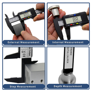 Calibrador Digital <span class=keywords><strong>Plástico</strong></span> de Carbono 150mm Calibre Herramienta de Medición de Fábrica <span class=keywords><strong>Vernier</strong></span> 0-6 Pulgadas/0-150mm Calibrador Electrónico - Product Image 6