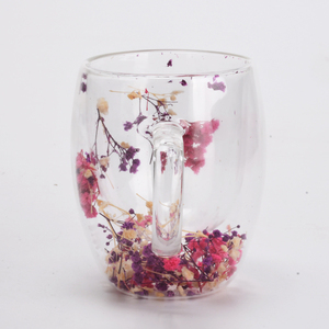 Tazas de Café de Doble Pared con Diseño Floral, Aisladas y Resistentes al Calor, para Té, Leche o Jugo, Venta al Por Mayor - Product Image 4