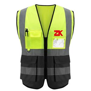 プロモーションノースリーブ黄色セキュリティスタッフ作業制服反射安全ベスト - Product Image 1