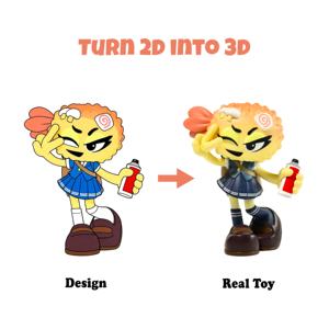 Produsen Figur Kartun 2D untuk Mainan, Figur Aksi PVC 3D Buatan Khusus - Product Image 1
