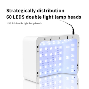Custom Logo 72W UV LED Nail Lamp Electric Gel Curing <b>Light</b> for Wearable Nail Art Salon Use - Product Image 2