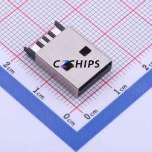 917-111A102DAM0400 USB <b>Connector</b> <b>Connector</b> ( <b>Connector</b> Type: Type-A )( Protocol Standard: USB 2.0 )( Gender: Male ) - Product Image 1