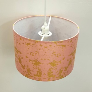 Rosa pantalla o luz de techo sombra tambor dormitorio habitación de <span class=keywords><strong>las</strong></span> niñas accesorios de hoja de oro - Product Image 6