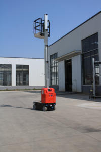 Venta de fábrica Mini 200kg 8m 10m 14m Plataforma de trabajo de elevación de mástil vertical autopropulsada - Product Image 6