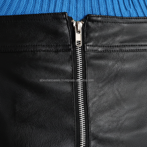 Minifaldas de piel de cordero auténtica para mujer, faldas ajustadas de cuero, con diseños populares personalizados - Product Image 1