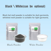 1000g 1kg Fine DTF poudre noir blanc couleurs TPU poudre thermofusible pour imprimante DTF poudre haute résistance au lavage