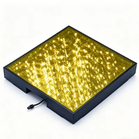 Piste de danse LED portable Starlight - Dalles étoilées monocouleur 10W avec base en ABS et verre trempé pour DJ mobiles et lieux événementiels
