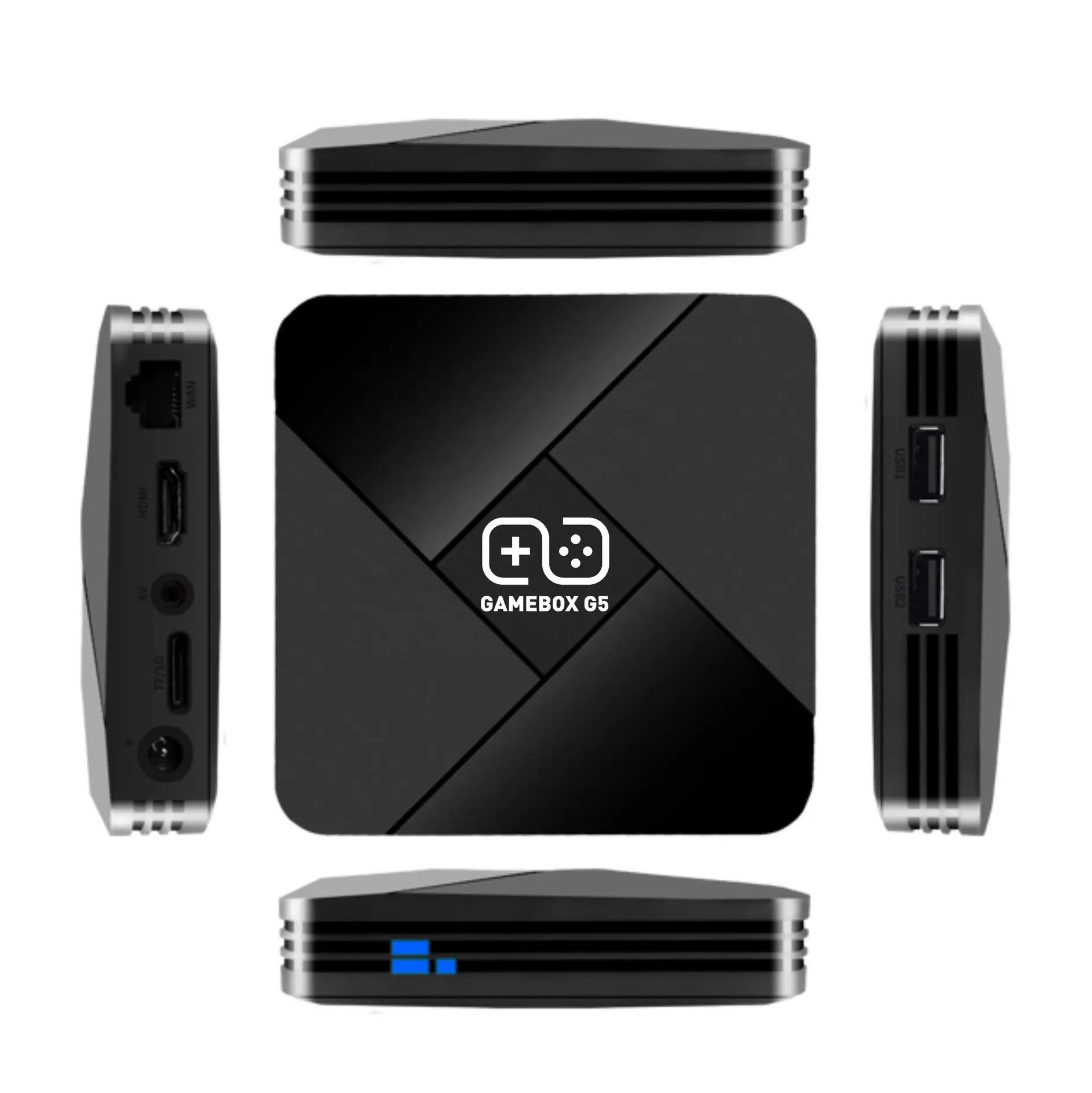 売れ筋多くのエミュレーターデュアルシステムAndroidTVゲームボックス4K H-D TV3DビデオゲームコンソールG5ゲームボックス10000ゲーム
