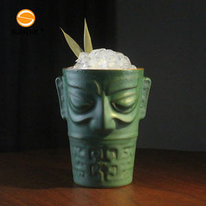 Tazas de Cerámica Estilo SanXingDui de 240ml/400ml para <span class=keywords><strong>Bar</strong></span>, Cócteles, Julep, <span class=keywords><strong>Gin</strong></span> <span class=keywords><strong>Tonic</strong></span>, Tazas Tiki Creativas Estilo Hawaiano - Product Image 3