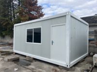 Maison préfabriquée prête à être expédiée, maison conteneur de 20 pieds, maison modulaire, petite maison, maisons préfabriquées modernes, bureau détachable, camping, boutique