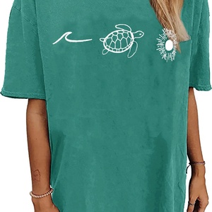 Vintage Floral <b>Boho</b> Wildflower T-<b>Shirt</b> Regular Fit Short Sleeve Casual Summer Cotton Blend Quick Dry Women's Tops - Product Image 4