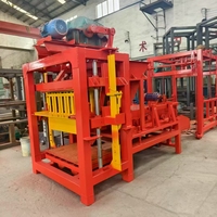 Machine manuelle de fabrication de briques en ciment 220V 4-25, machine à blocs de béton avec composants essentiels - Moule et moteur
