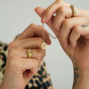 สร้อยคอจี้รูปแมงป่องงูยิงลูกศรทะลุหัวใจ ดีไซน์ใหม่ ไม่หมอง สีทอง ประดับเพชร <span class=keywords><strong>CZ</strong></span> และเคลือบสี - Product Image 6