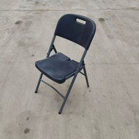 Chaise pliante en plastique HDPE résistant aux taches, avec structure en acier, facile à nettoyer, pour banquets, mariages, événements, jardins et lieux extérieurs
