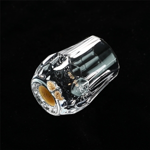 Verre à dégustation de whisky miniature de 20 ml avec base en or 24 carats, gobelets à shot avec motif diamant en relief - Product Image 3