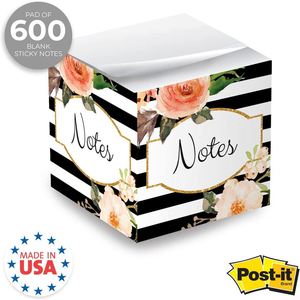 Bloc-notes adhésifs en papier, nouveau design, 500 feuilles avec support en bois, bloc-notes personnalisé avec logo d'entreprise, cadeaux de fin d'année - Product Image 3