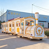 Les centres commerciaux/aires de jeux pour enfants ont besoin de trains électriques sans rails colorés et personnalisables