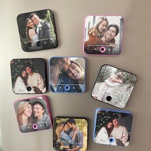 Custom Photo Album <strong>Fridge</strong> Magnet Music Player Upgraded Home <strong>Decor</strong> DIY Empty Plastic Music Magnet for Your <strong>Fridge</strong> - Product Image 2