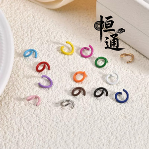 Anillos Abiertos de 1.4*8mm, Accesorios Flexibles de Metal Circular para Llaveros y Cadenas DIY - Product Image 1