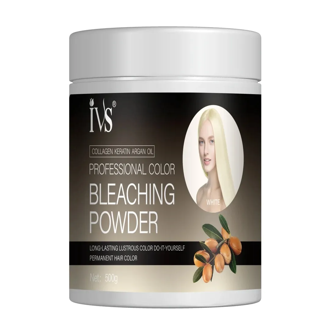 IVS Argan Oil Hair Color Dye Powder 500g Flaxen Color Bleaching Powder