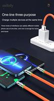 Câble USB Type-C et Micro USB à charge rapide, en alliage de zinc, rotatif à 180 degrés, avec blindage tressé en cuivre pur, 6A 120W – Vente Flash