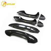 Couvre-poignée de porte en carbone sec A6 C8 pour Audi RS6 S6 Q8 Q6 pour Lamborghini URUS, garnitures de porte extérieures en carbone véritable, pièces de voiture extérieures