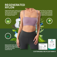 Kameja Yoga Pilates Gym Camisole Bandeau OEM Custom 77% Nylon+23% Spandex, Nyaman, Sensasi Kulit Telanjang, Ramah Kulit, Tali Spaghetti