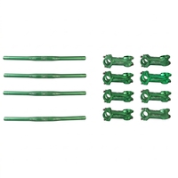 Kit de dérailleur de fourche de vélo en aluminium forgé de précision et acier inoxydable, usiné CNC, avec trous d'axe fiables et brochage par électroérosion à fil pour l'avant