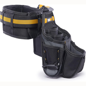 For High Quality Construction Workers Real Leather Premium Heavy Duty Waterproof OEM Carpenter <b>Tool</b> <b>Backpack</b> - Product Image 3