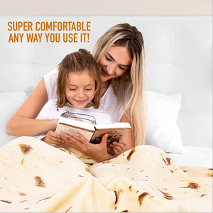 Couverture en flanelle personnalisée à impression numérique double face, motif Pancake Pizza Burrito, cadeau, tricot épais, sublimation, Taco, polaire corail, Japon - Product Image 4