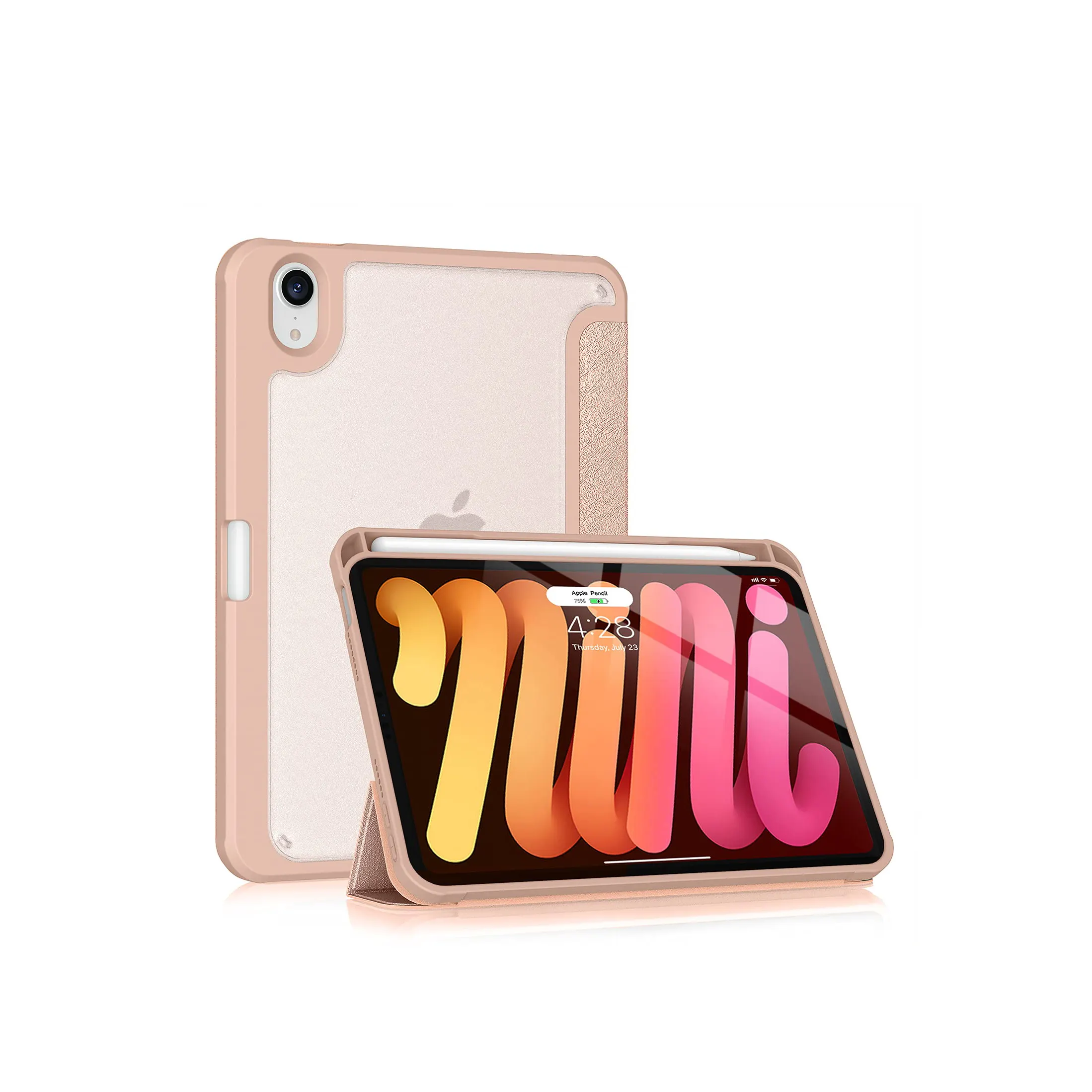 Factory ipad mini 6 tablet case shockproof case for ipad mini 1/2/3/4 ipad mini 6 case pink