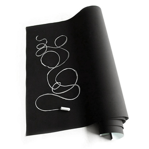 Longorgeous noir <span class=keywords><strong>tableau</strong></span> Peel & Stick/auto-adhésif papier peint <span class=keywords><strong>tableau</strong></span> noir sticker <span class=keywords><strong>mural</strong></span> autocollant <span class=keywords><strong>grand</strong></span> <span class=keywords><strong>tableau</strong></span> rouleau de papier - Product Image 2