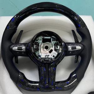 Volante de Fibra de Carbono para <span class=keywords><strong>BMW</strong></span> F10 F11 F20 F21 F30 F31 F34 F32 F33 F20 F22 F23 F48 M3 M5 E90 E70, Volante de Coche con LED - Product Image 1