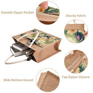 Bolsas de Compras de Yute Reutilizables Ecológicas Personalizadas de Fábrica Feifeiyu, Bolsas de Playa - Product Image 3