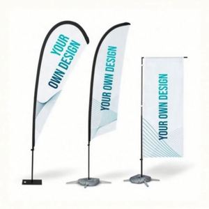 Wholesale Custom Printed Feather <b>Flags</b> Outdoor Advertising Beach Flying <b>Flag</b> Banners Promotional Product Category - Product Image 6